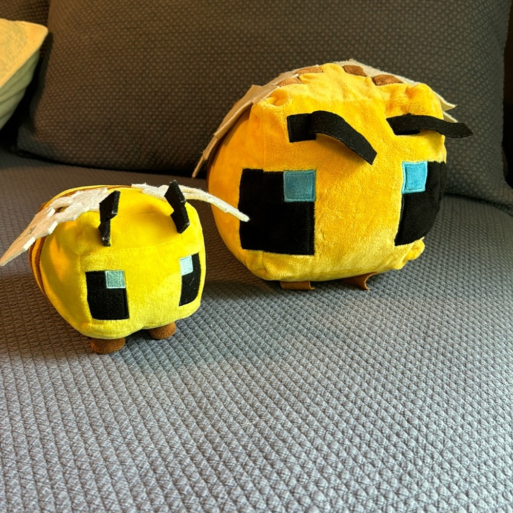 Bee toys from  Minecraft